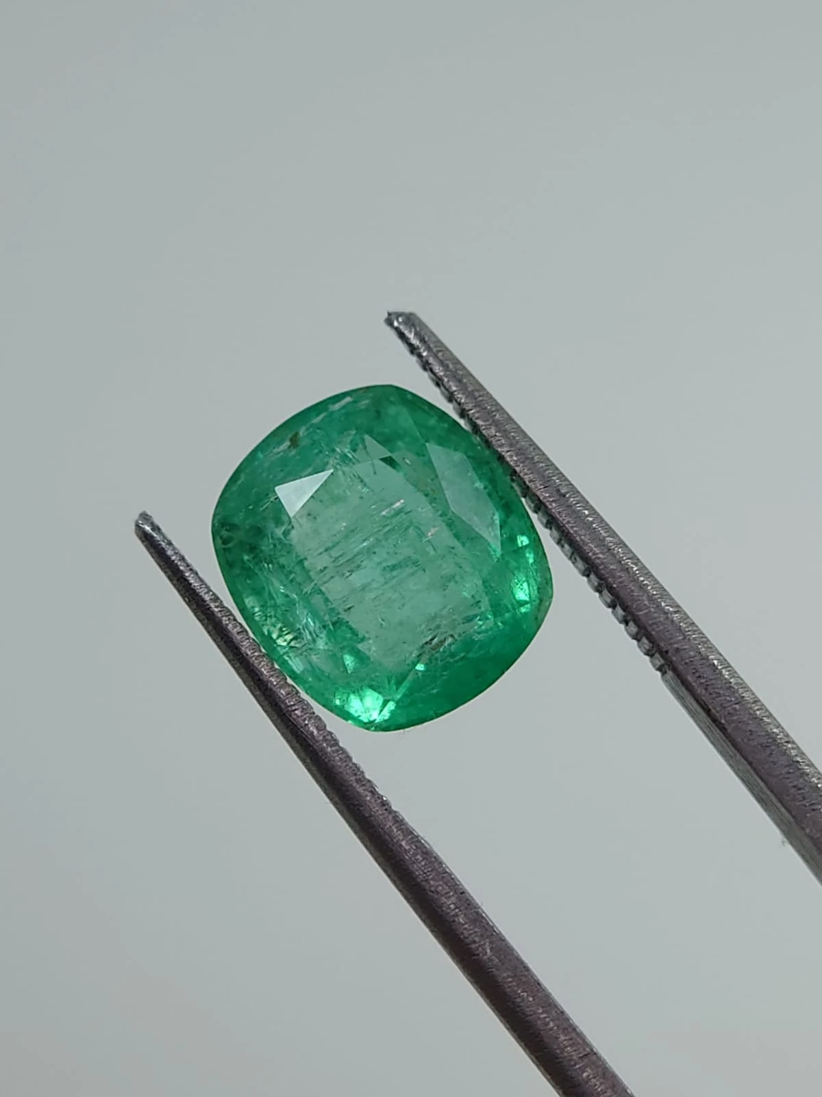 3.7ct Natural Emerald  Loose Gemstone From Panjshir Afghanistan — view 5